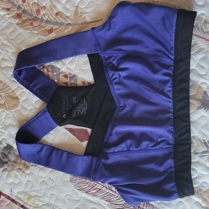 ATTIVO Black/purple Sports Bra. Small.
